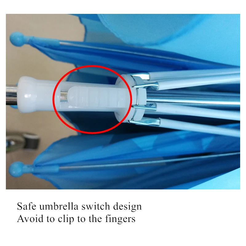 3D Cartoon Kids Non-Automatic Small Rain Umbrella