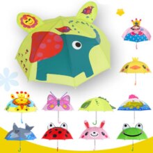 3D Cartoon Kids Non-Automatic Small Rain Umbrella 3D Cartoon Kids Non-Automatic Small Rain Umbrella
