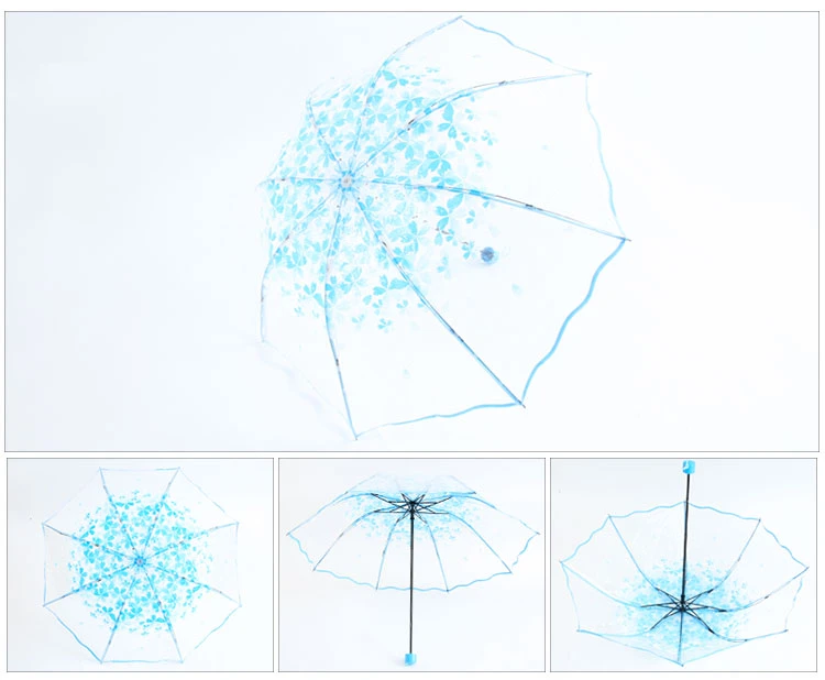 Apollo Cherry Blossom Flower Transparent Umbrella