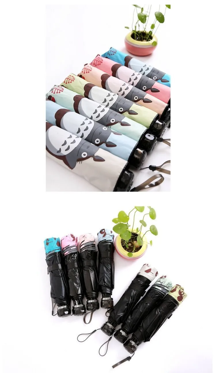 Totoro Cartoon Design Windproof Folding Umbrella Totoro Cartoon Design Windproof Folding Umbrella
