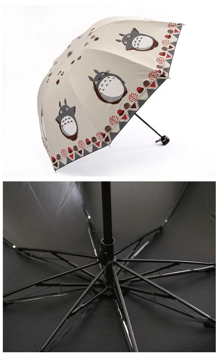 Totoro Cartoon Design Windproof Folding Umbrella Totoro Cartoon Design Windproof Folding Umbrella