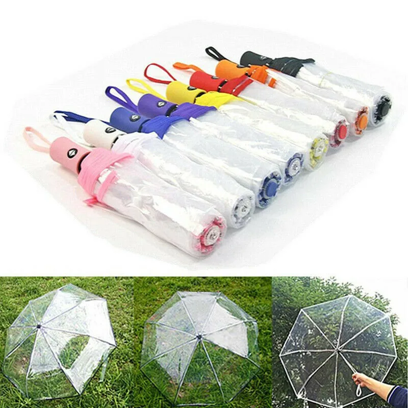 Cherry Blossom & Mushroom Transparent Umbrella