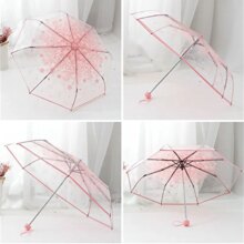 Cherry Blossom & Mushroom Transparent Umbrella Cherry Blossom & Mushroom Transparent Umbrella