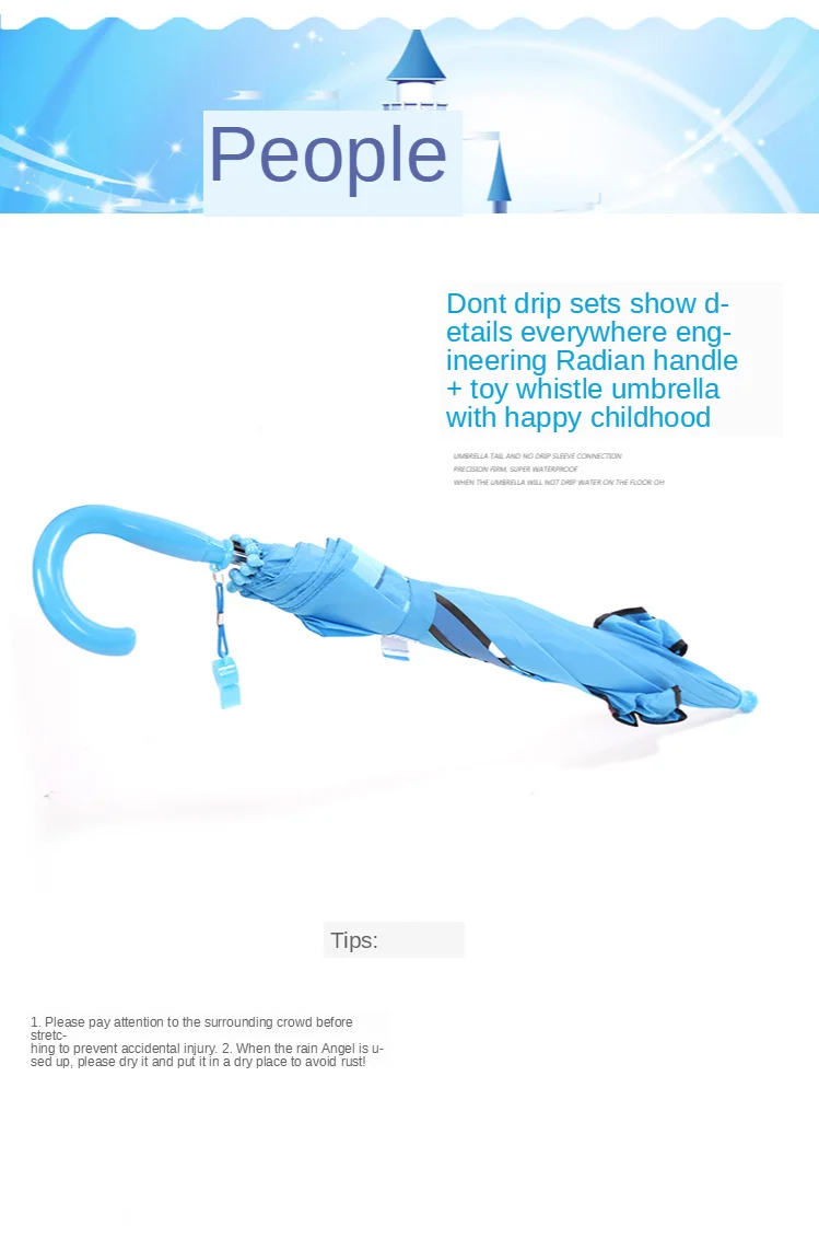 3D Animals Print Long Handle Umbrella