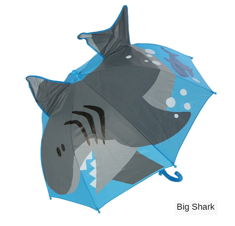 3D Animals Print Long Handle Umbrella