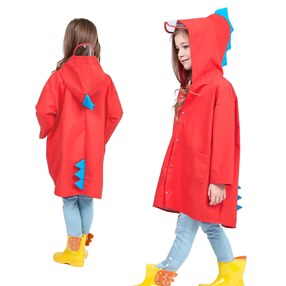 Dinosaur Polyester Kid Waterproof Raincoat