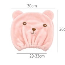 Bear Style Microfiber Bath Hair Shower Cap Bear Style Microfiber Bath Hair Shower Cap