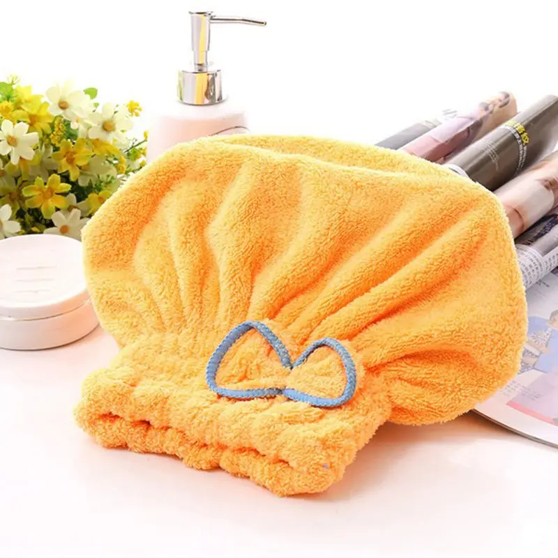 Microfibre After Shower Hair Drying Wrap Towel Cap