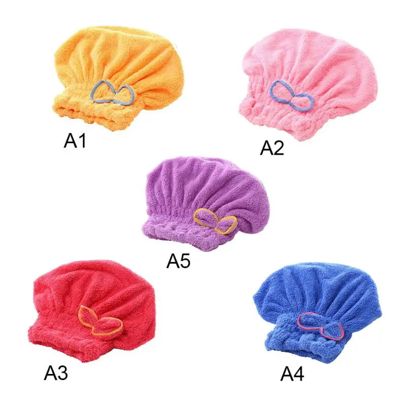 Microfibre After Shower Hair Drying Wrap Towel Cap