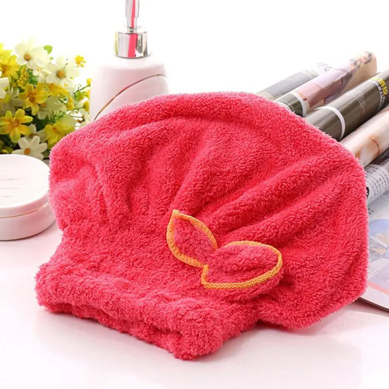Microfibre After Shower Hair Drying Wrap Towel Cap