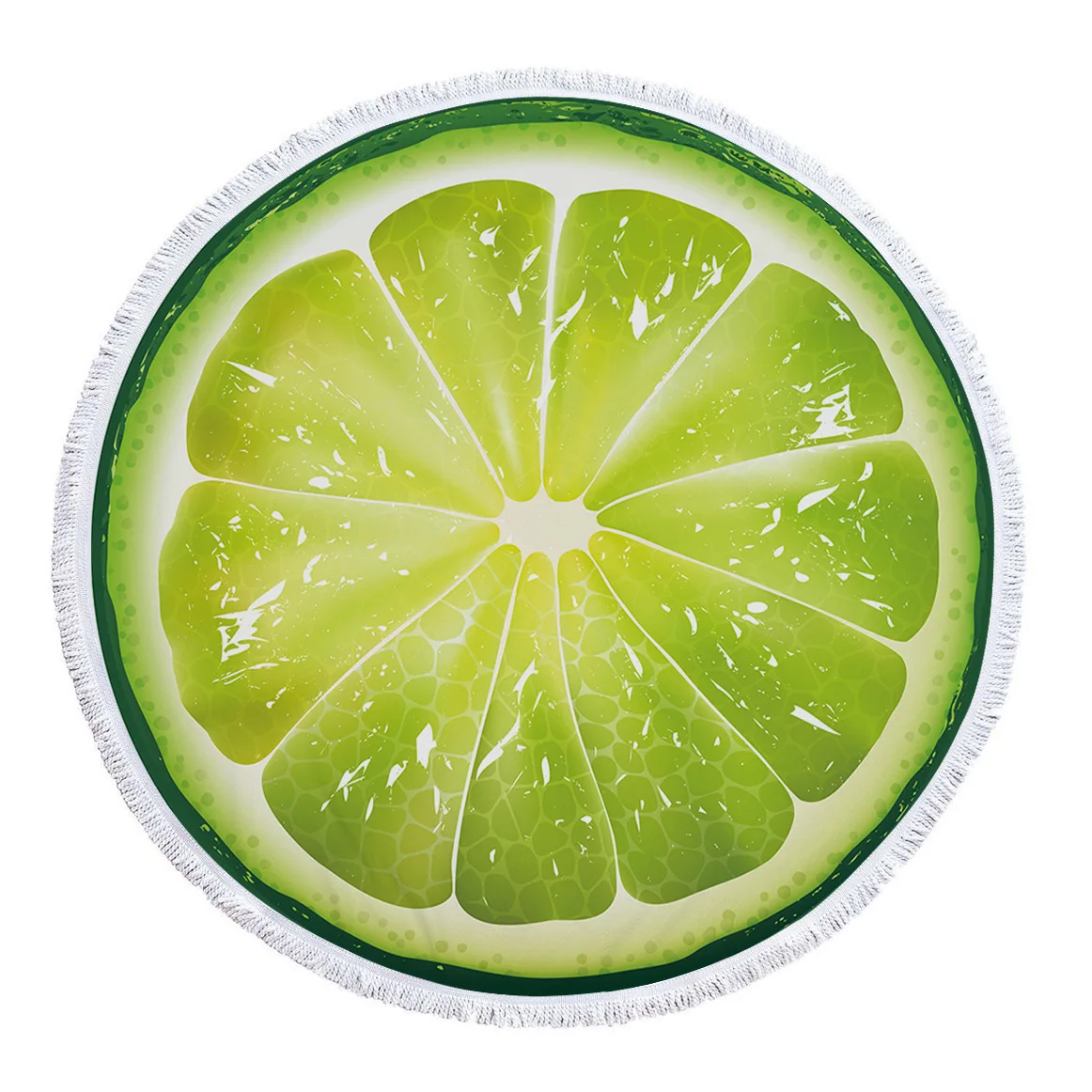 Fruit Orange/Lemon/Watermelon/Tomatoes Printed Large Round Beach Towel