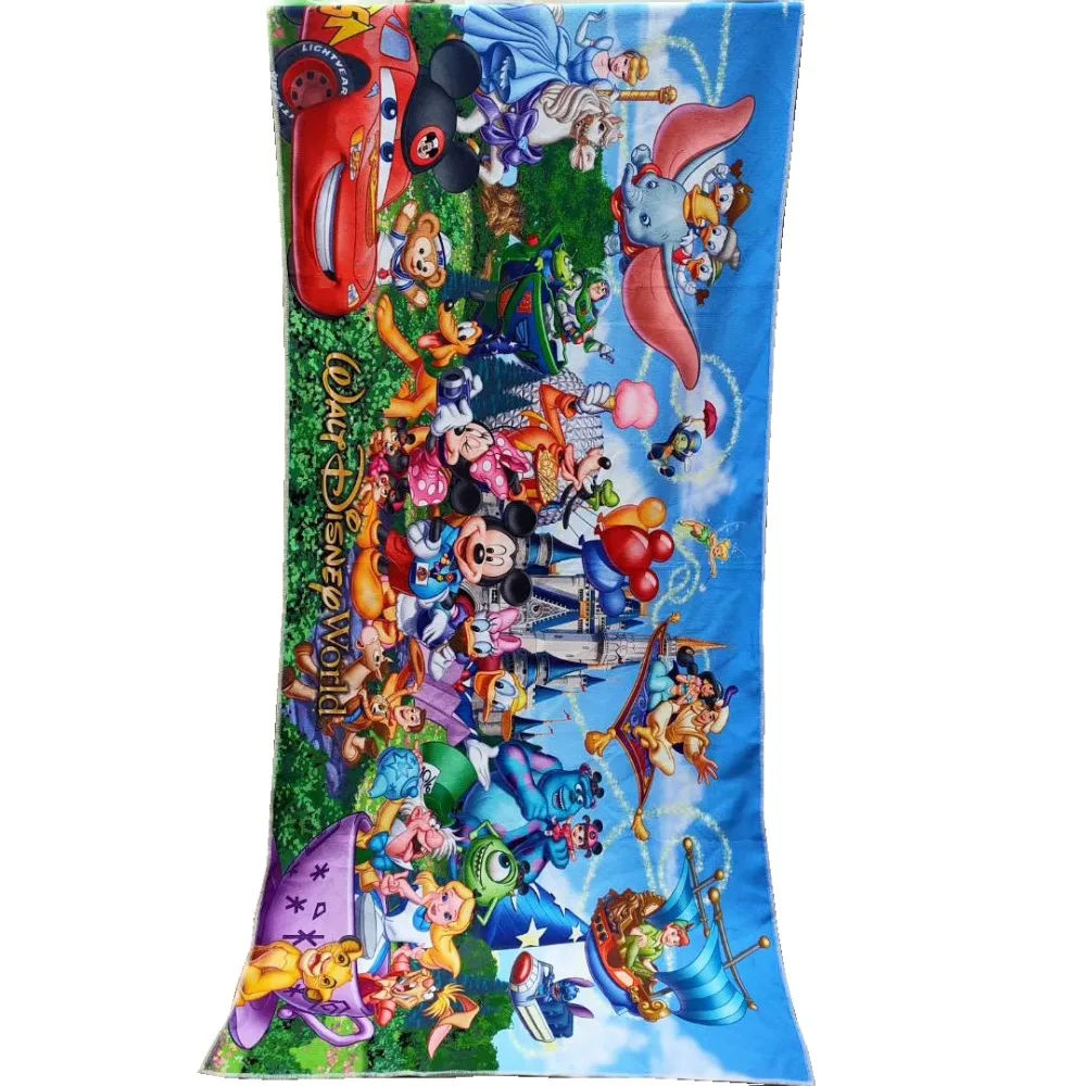 Stitch Cartoon Polyester Baby Bath Towel