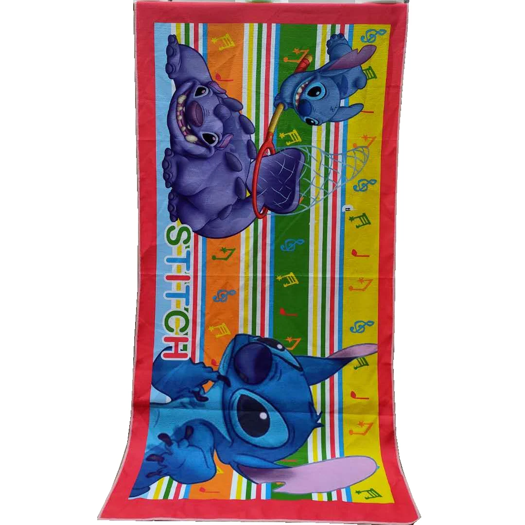 Stitch Cartoon Polyester Baby Bath Towel