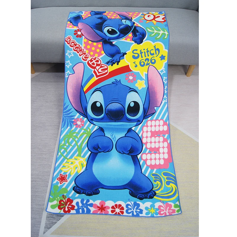 Stitch Cartoon Polyester Baby Bath Towel