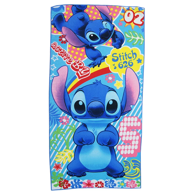 Stitch Cartoon Polyester Baby Bath Towel