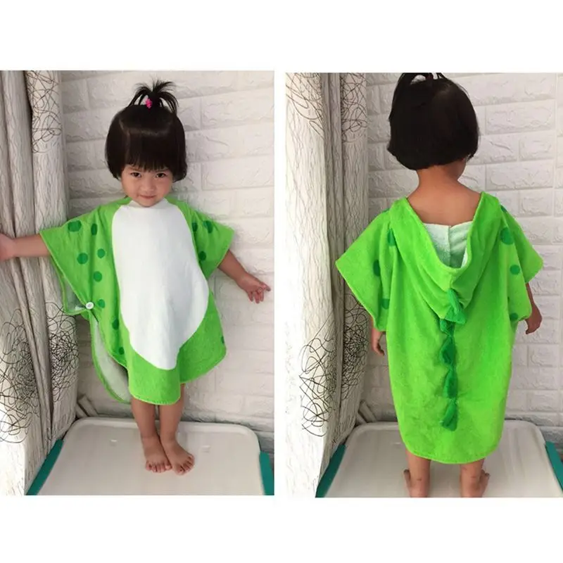 Dinosaur Pattern Baby Bath Hooded Towel