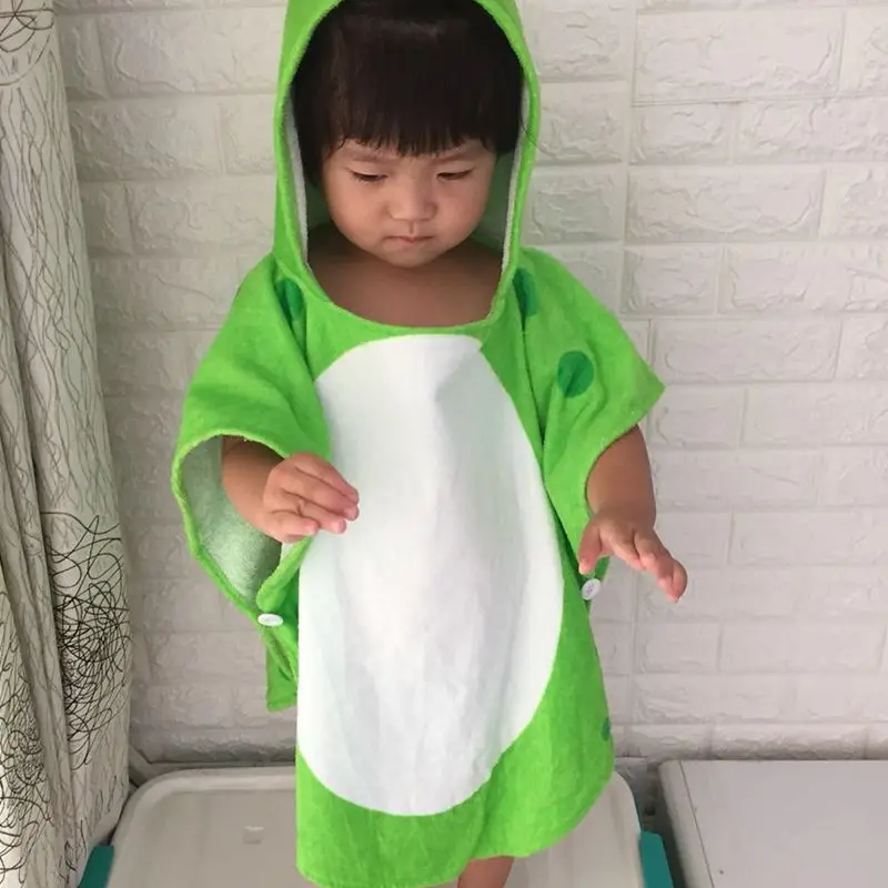 Dinosaur Pattern Baby Bath Hooded Towel