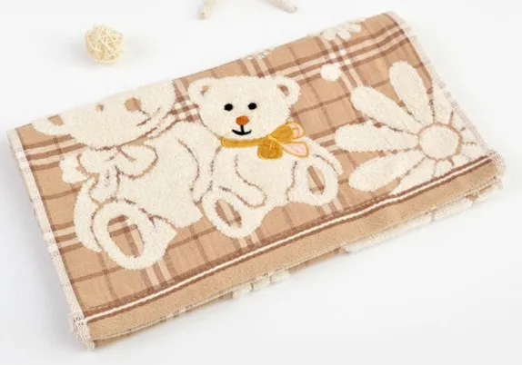 Bear Cartoon Soft Double Cotton Baby Face Towel Bear Cartoon Soft Double Cotton Baby Face Towel