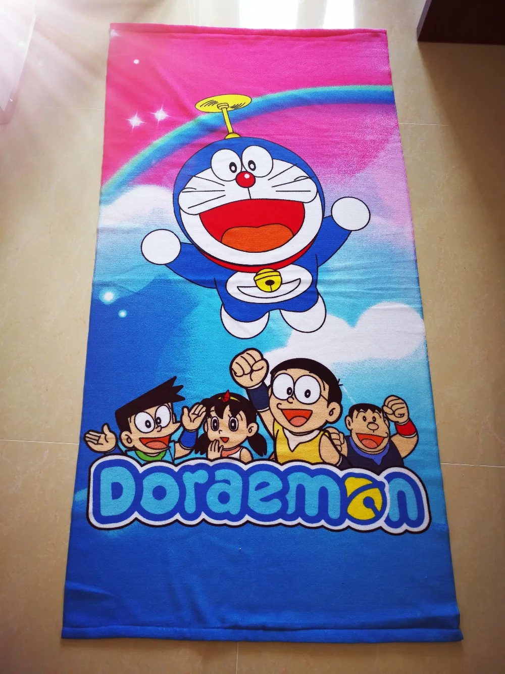 My Pony & Doraemon Anime Bath Towel