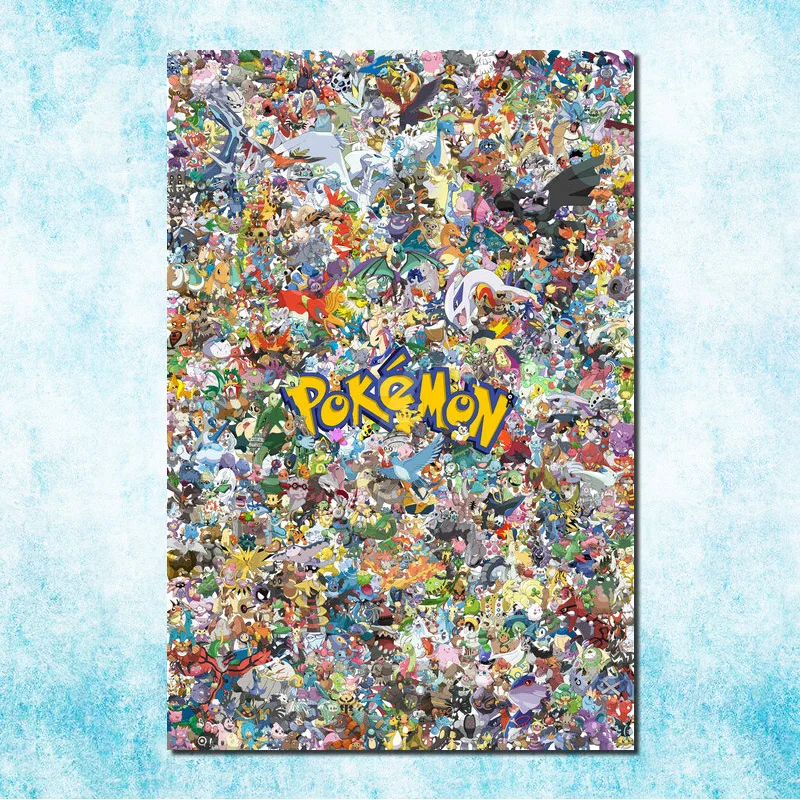 Pikachu - Pokemon Anime Silk Canvas Poster