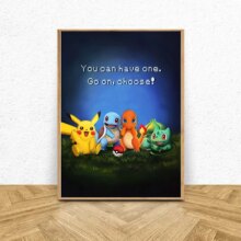 Pokemon Cartoon HD Prints Wall Art Home Decor Poster Pokemon Cartoon HD Prints Wall Art Home Decor Poster
