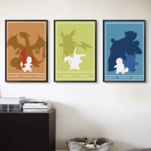 Pokemon Go Monster Evolution Animation Painting Canvas Wall Art Poster Pokemon Go Monster Evolution Animation Painting Canvas Wall Art Poster
