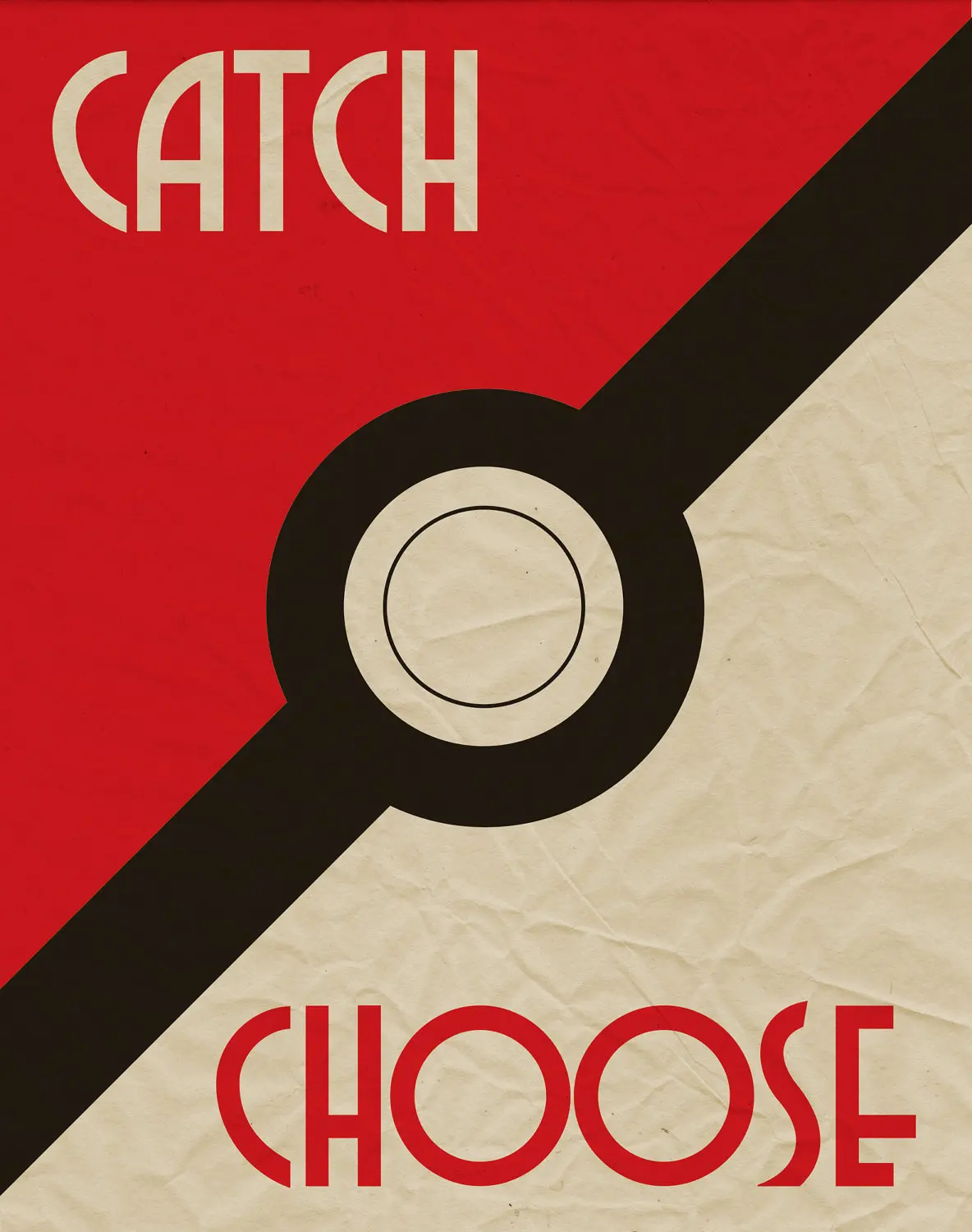 Pokemon Type Chart Pocket Monsters Cartoon Vintage Retro Kraft Coated Wall Poster