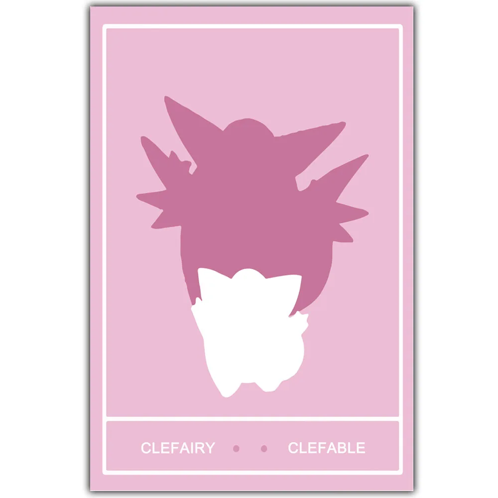 Pokemon Go Monster Evolution Animation Art Painting Wall Poster