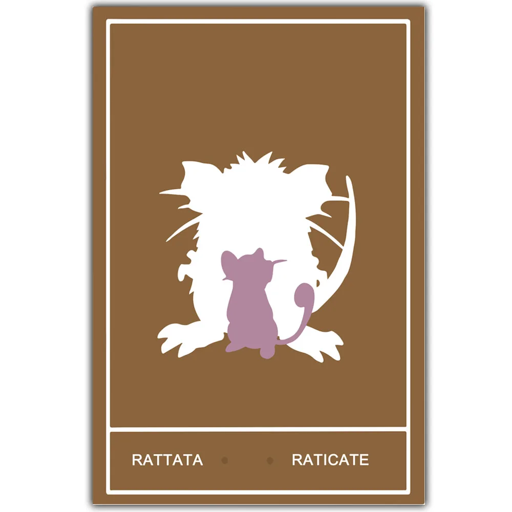 Pokemon Go Monster Evolution Animation Art Painting Wall Poster