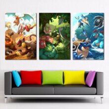 Pokemon Monster Anime Prints Home Decor Canvas Wall Art Poster Pokemon Monster Anime Prints Home Decor Canvas Wall Art Poster