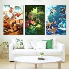 Pokemon Monster Anime Prints Home Decor Canvas Wall Art Poster Pokemon Monster Anime Prints Home Decor Canvas Wall Art Poster