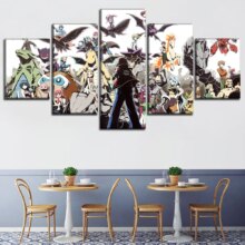 Pokemon Animation HD Printed Wall Art Framework 5 Pieces Poster Pokemon Animation HD Printed Wall Art Framework 5 Pieces Poster