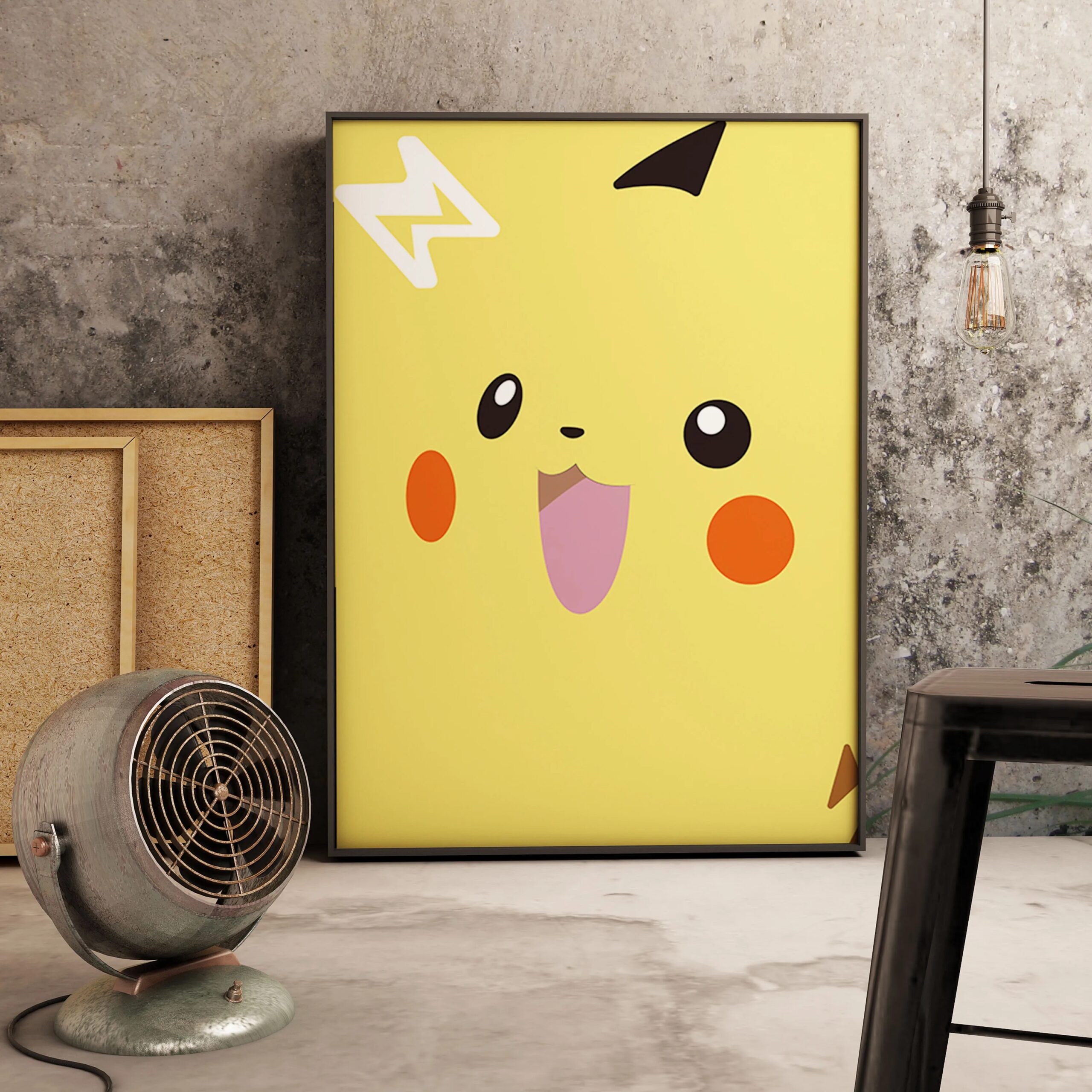Pikachu Cartoon HD Canvas Painting Poster