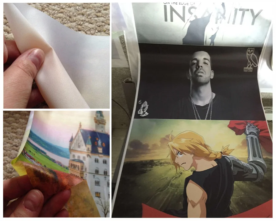 Kirby Mario Pikachu Samus Aran Smash Bros Anime Fabric Poster