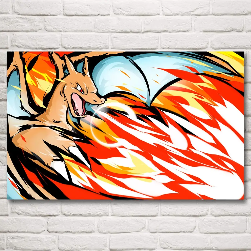 Pokemon All Monsters Anime Art Silk Fabric Poster