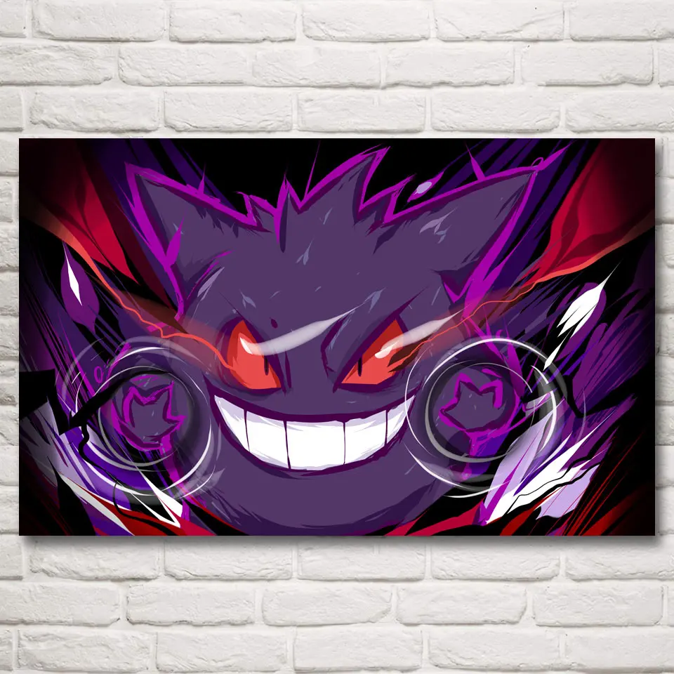 Pokemon All Monsters Anime Art Silk Fabric Poster