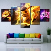Pokemon Animation HD Print 5 Pieces Wall Art Poster Pokemon Animation HD Print 5 Pieces Wall Art Poster