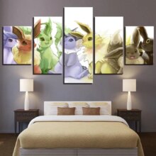 Pokemon Pikachu Anime HD Painting Modular Canvas Poster Pokemon Pikachu Anime HD Painting Modular Canvas Poster