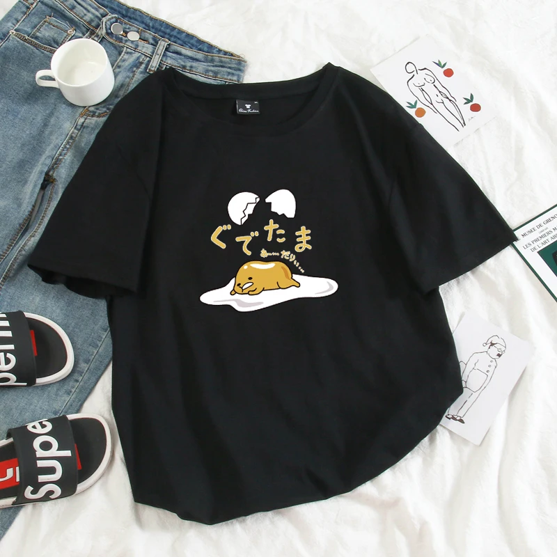 Gudetama Lazy Egg Yolk Anime Print T-Shirt Gudetama Lazy Egg Yolk Anime Print T-Shirt