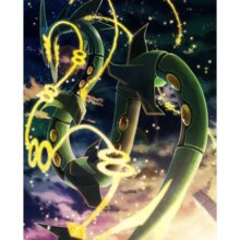 Pokemon Rayquaza Anime Printed Scroll Wall Poster Pokemon Rayquaza Anime Printed Scroll Wall Poster