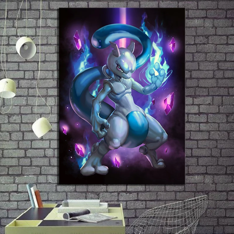 Pokemon Pocket Monster Canvas HD Printed Wall Art Posters