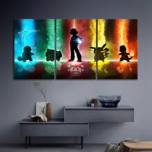 Pokemon Pocket Monster Anime HD Printed Canvas Wall Posters Pokemon Pocket Monster Anime HD Printed Canvas Wall Posters