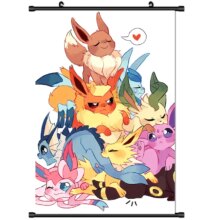 Pokemon Eeveelution Anime Scroll Wall Poster Pokemon Eeveelution Anime Scroll Wall Poster