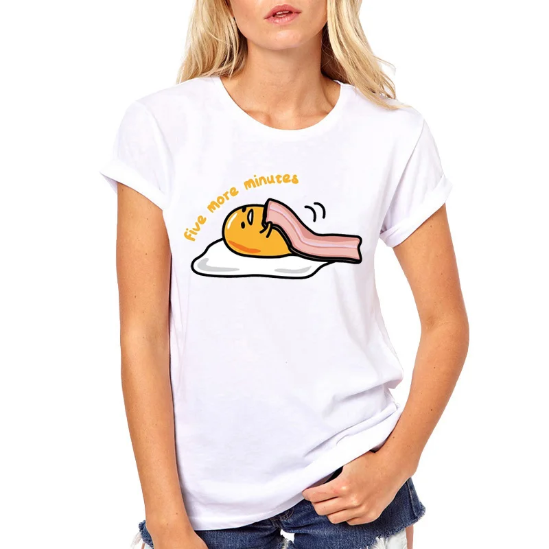 Gudetama Lazy Egg Cartoon T-Shirts For Female