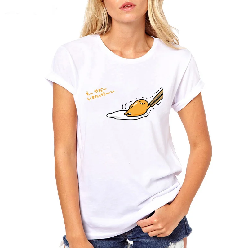 Gudetama Lazy Egg Cartoon T-Shirts For Female