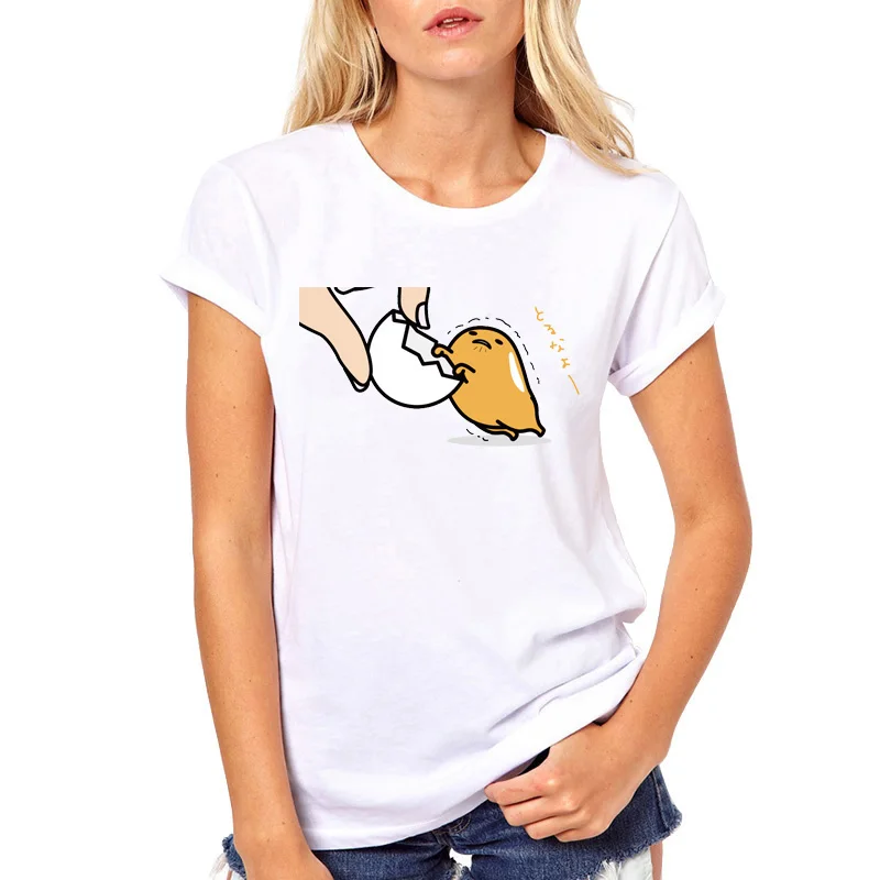 Gudetama Lazy Egg Cartoon T-Shirts For Female