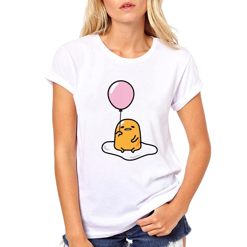 Gudetama Lazy Egg Cartoon T-Shirts For Female