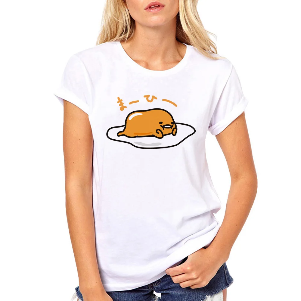 Gudetama Lazy Egg Cartoon T-Shirts For Female