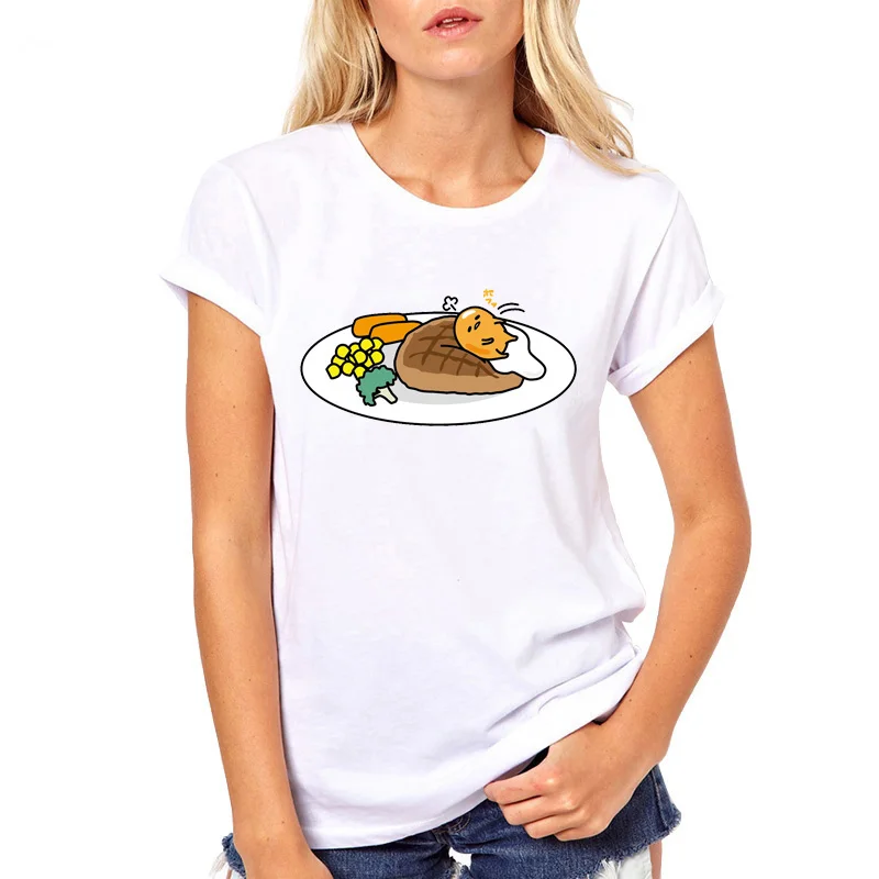 Gudetama Lazy Egg Cartoon T-Shirts For Female