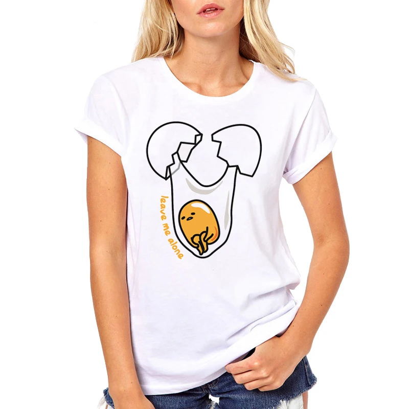 Gudetama Lazy Egg Cartoon T-Shirts For Female